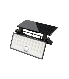 PROYECTOR LED SOLAR 10W 4000K CON SENSOR CREPUSCULAR Y DE MOVIMIENTO  IP65