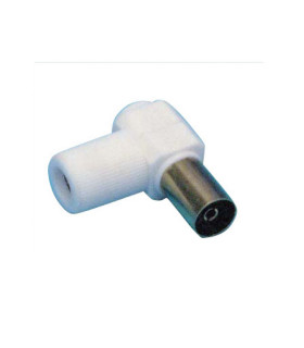 CONECTOR T.V. ACODADO 9,5 HEMBRA BLISTER