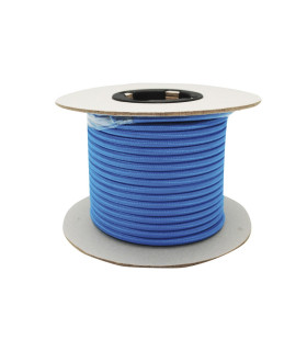 CABLE DECORATIVO TELA 2X0.75mm 25METROS AZUL