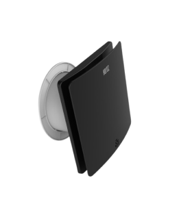 EXTRACTOR NEGRO 10 CM CON VENTILADOR Y TAPA