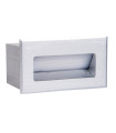 APLIQUE PARED LED IP54 3W 3000K  230V PLATA