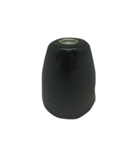 PORTALAMPARAS CERAMICO VINTAGE E27 NEGRO