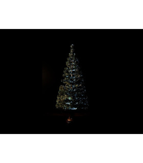 ARBOL LED FIBRA OPTICA 150 CM CON EFECTOS BLANCO 6V