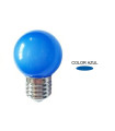 LAMPARA ESFERICA LED AZUL IP44 ESPECIAL GUIRNALDA E27 0,5W 270º 230V