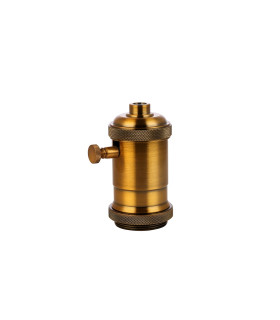 PORTALAMPARAS REGULADOR VINTAGE LATON ENVEJECIDO  E27