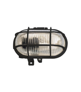 APLIQUE OVAL 60W. NEGRO