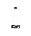 LAMPARA LED COLGANTE ALUMINIO INTERIOR ACRILICO 78W 3000K 180º 230V NEGRO