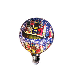 LAMPARA DECORATIVA LED SILICONA CASAS E27 4W  230V 3000K