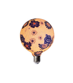 LAMPARA DECORATIVA LED SILICONA AZUL Y BLANCA   E27 4W  230V 3000K