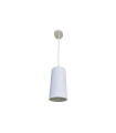 LAMPARA LED COLGANTE TUBULAR 15W 3000K 45º 230V BLANCO interior blanco