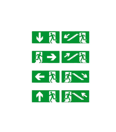 PEGATINAS PARA EMERGENCIAS ( set de 4 )