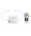 CONTROLADOR + CONTROL REMOTO PARA TIRA LED NEON  RGB