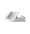 DOWNLIGHT EMPOTRABLE REGULABLE CUADRADO LED OCULTO CORTE 135*135MM 12W 3000K 230V