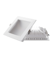 DOWNLIGHT EMPOTRABLE REGULABLE CUADRADO  LED OCULTO CORTE 150*150MM 18W 3000K 230V