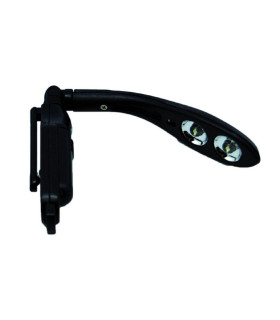 PINZA LECTURA LED 1W 6500K 100º 230V NEGRO incluye 3 pilas LR41