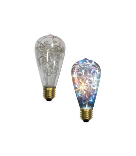 LAMPARA LED GUIRNALDA EDISON RGB E27 1,5W 360º 230V