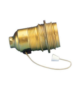 PORTALAMPARAS TIRADOR LATONADO