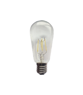 LAMPARA EDISON FILAMENTO LED E27 4W 6000K 360º 230V