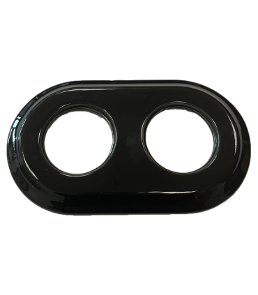 MARCO EMPOTRAR DOBLE PORCELANA NEGRO