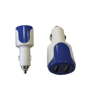CLAVIJA ADAPTADORA  2 USB 2.1A + 1A 5V TOMA AUTOMOVIL BLISTER
