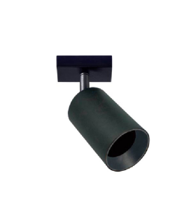 APLIQUE LED TUBULAR DIRECCIONABLE NEGRO1XGU10 ARO DORADO INTERCAMBIABLE