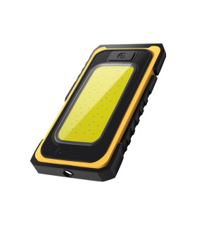  LINTERNA LED SOLAR + RECARGABLE USB CON IMAN Y GANCHO 10W + 5W 6500K