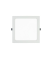 DOWNLIGHT LED EMPOTRABLE  CORTE 195MM 18W 4000K CUADRADO BLANCO