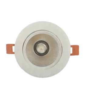 DOWNLIGHT LED EMPOTRABLE ORIENTABLE REDONDO CORTE 125MM 15W 3000K 36º 230V