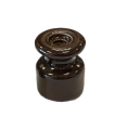 AISLANTE PORCELANA MARRON  PARA CABLE 24x19mm