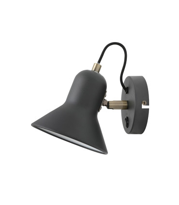 APLIQUE DE PARED E27 NEGRO