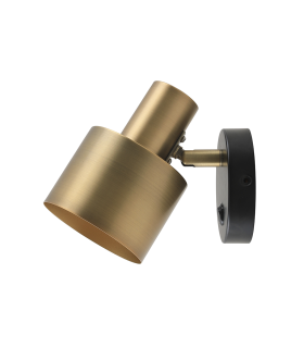 APLIQUE PARED SERIE SERANTES1XE27 DORADO+NEGRO