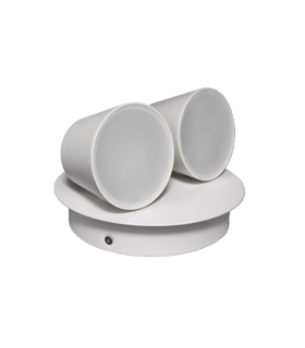 APLIQUE DOBLE LED DECO DIRECCION AJUSTABLE 2x6W 2700K 100º 100-240V BLANCO