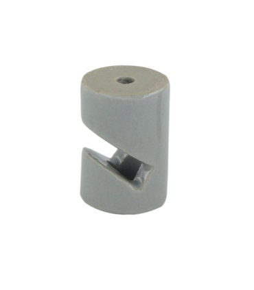 SUJETACABLES EN V DE PORCELANA BLANCO (5PCS)