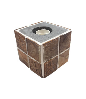 BASE E27 VINTAGE CEMENTO CON CABLE