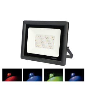 PROYECTOR LED  IP65 100W RGB  230V mando a distancia incluido control de varios proyectores