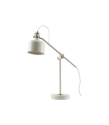 LAMPARA DE MESA SERIE POBEÑA 1XE27 BLANCA