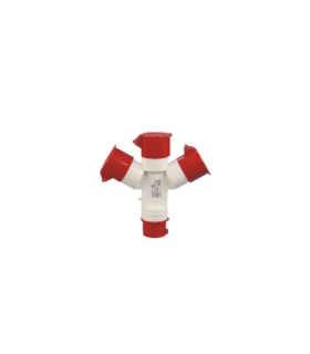ADAPTADOR MULTIPLE INDUSTRIAL 4 TOMAS IP67 3P+T 32A 380V
