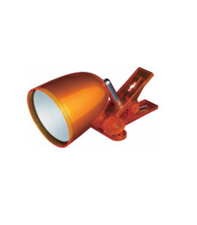 FLEXO LED PINZA MINI 3W 6400K 100º 230V NARANJA