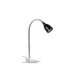 FLEXO LED PINZA 3W 6400K 100º 230V NEGRO