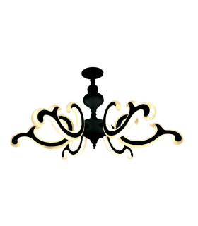 LAMPARA LED 6 BRAZOS 80W 2700K 120º 230V NEGRO