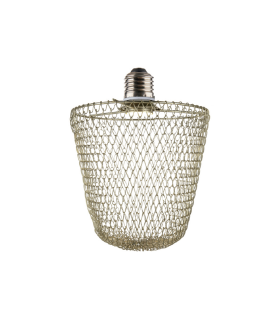 LAMPARA PLEGABLE LED E27 4W 3000K VASO DORADA