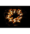 GUIRNALDA 10 LEDS CORAZONES DE COBRE CON BATERIA 3xAA(incluidas) 0,6W 4,5V 1,25METROS