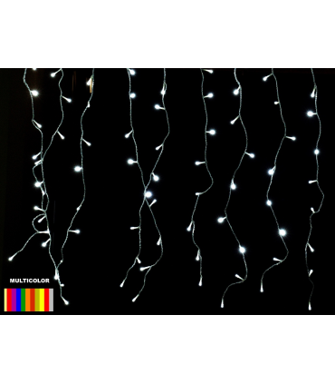 CORTINA LED CON EFECTOS MULTICOLOR 225LEDS 40W 2,0x0,9METROS IP44 conectables 5 uds posición fija: sí