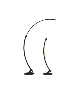 LAMPARA LED DE PIE PLEGABLE 2 POSICIONES 28W 3000K 100º 230V NEGRO