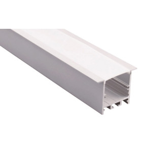 PERFIL ALUMINIO TIRA DOBLE EMPOTRAR 2 METROS