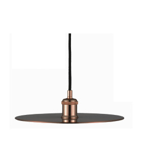 LAMPARA COLGANTE VINTAGE COBRE E27 1 MT DE CABLE