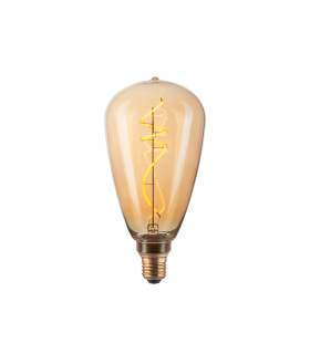 LAMPARA DECORATIVA AMBAR  EDISON E27 4W 1800K