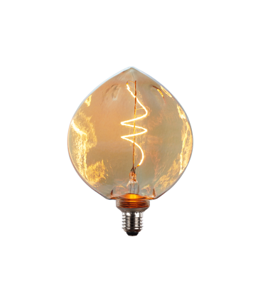 LAMPARA DECORATIVA LED HOJA AMBAR E27 4W 1800K