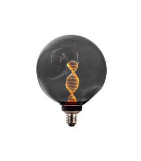 LAMPARA DECORATIVA LED CRISTAL IRREGULAR SMOKY  E27 4W 1800K