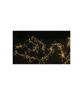GUIRNALDA LUMINOSA HOJAS DORADAS 1.5M 200 MICRO LED BATERIAS  3XAA ( NO INCLUIDAS ) CON TEMPORIZADOR 6H/18H